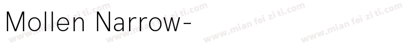 Mollen Narrow字体转换